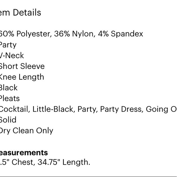 W118 BY WALTER BAKER size XS black Assymetric lined dress in excellent condition - Picture 3 of 8